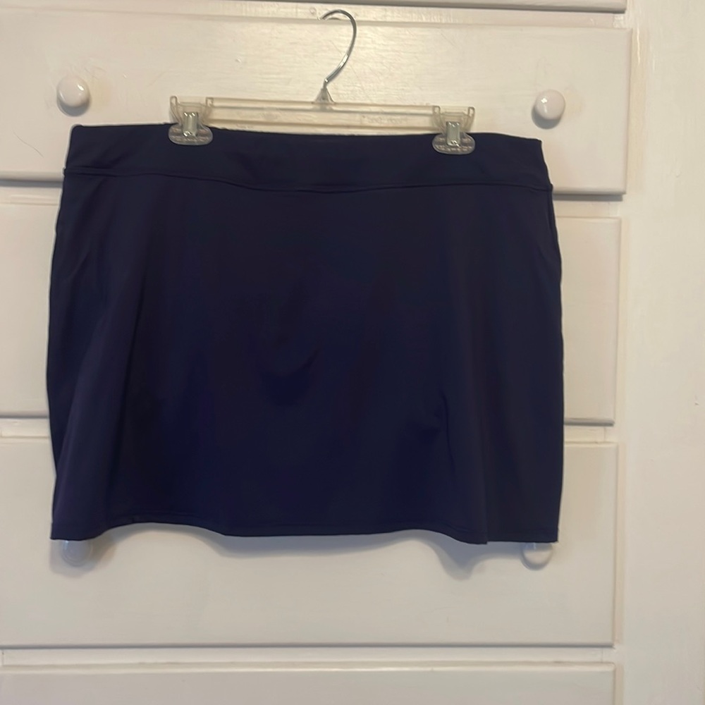 Lands End Navy Swim Skirt 18L